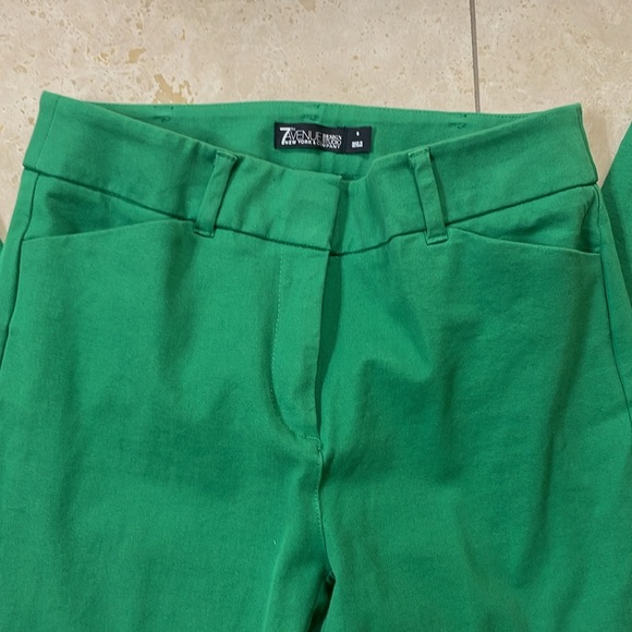Bright green pants, size 6 - Picture 2 of 3